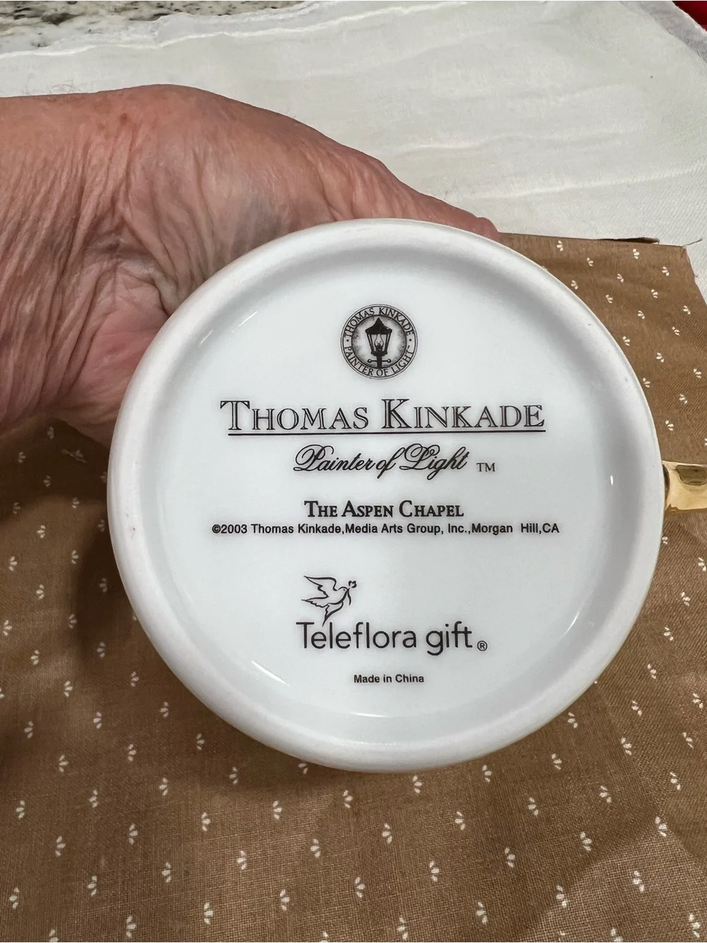 Thomas Kinkade Coffee Mug Aspen Chapel